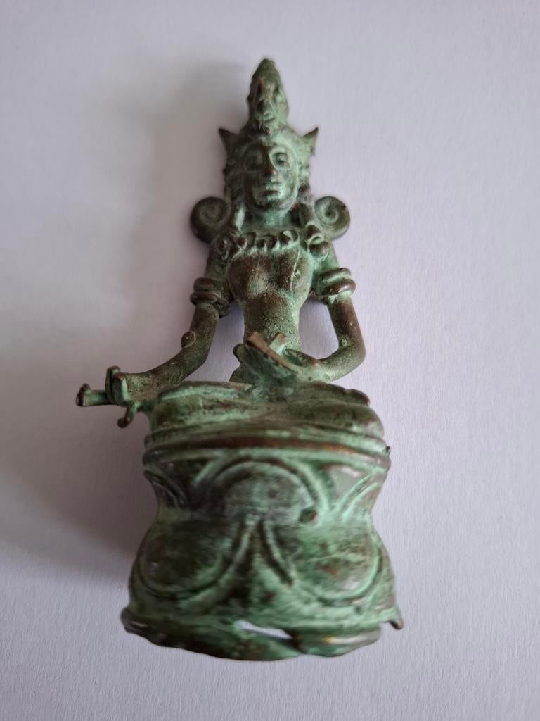 Antiek bronzen Shiva beeldje, Ophalen of Verzenden