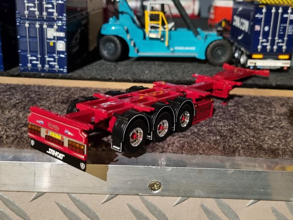 Tekno Weeda container chassis, Ophalen of Verzenden, Nieuw, Bus of Vrachtwagen, Tekno