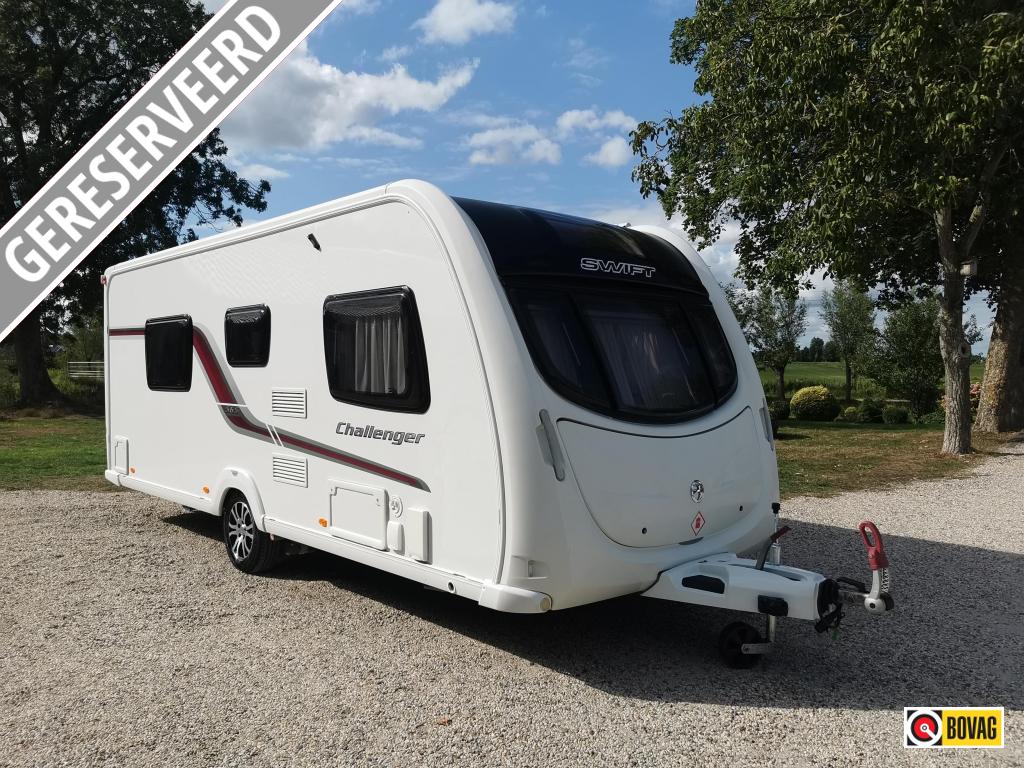 Swift Challenger 565 SR, Caravans en Kamperen, Caravans, Dwarsbed, Standaardzit, Swift, 5 tot 6 meter