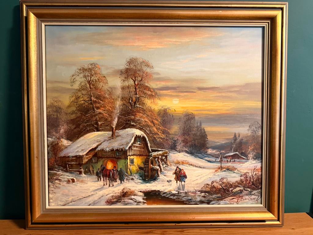 Schilderij Albrecht Brinkmann, Ophalen