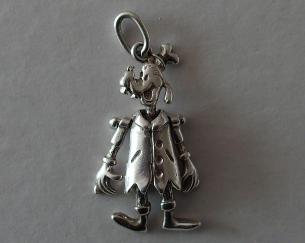 ZILVEREN HANGER: GOOFY, Verzenden, Zilver