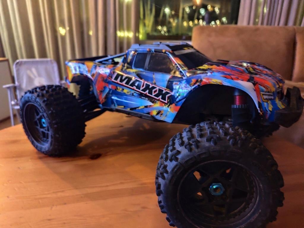 Traxxas Maxx v2, Ophalen of Verzenden, Gebruikt, Overige schalen, Auto offroad