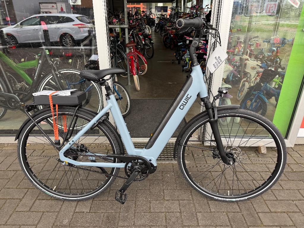 FIETSMASTER QWIC INTER Tour Riemaandrijving Denim Blue 540WH, Qwic, Nieuw, Ophalen of Verzenden, 51 tot 55 cm