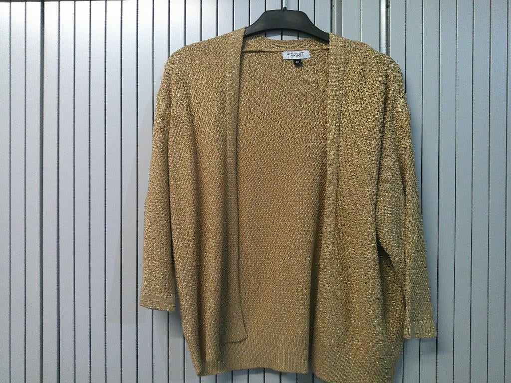 Karamel kleurig glitter Vestje, Ophalen of Verzenden, Nieuw, Maat 38/40 (M), Bruin