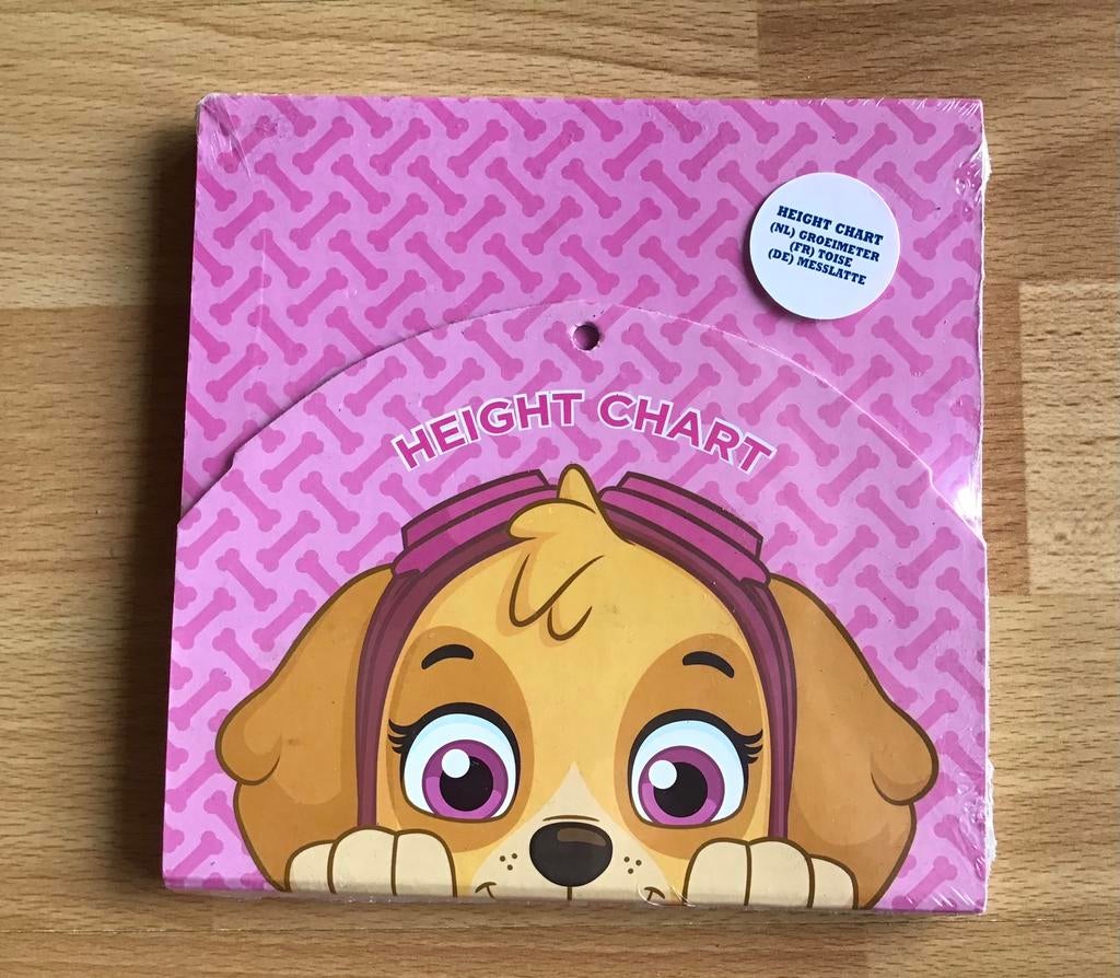 Paw Patrol roze groeimeter 60-150 cm (nieuw) Skye, Ophalen of Verzenden, Nieuw, Wanddecoratie
