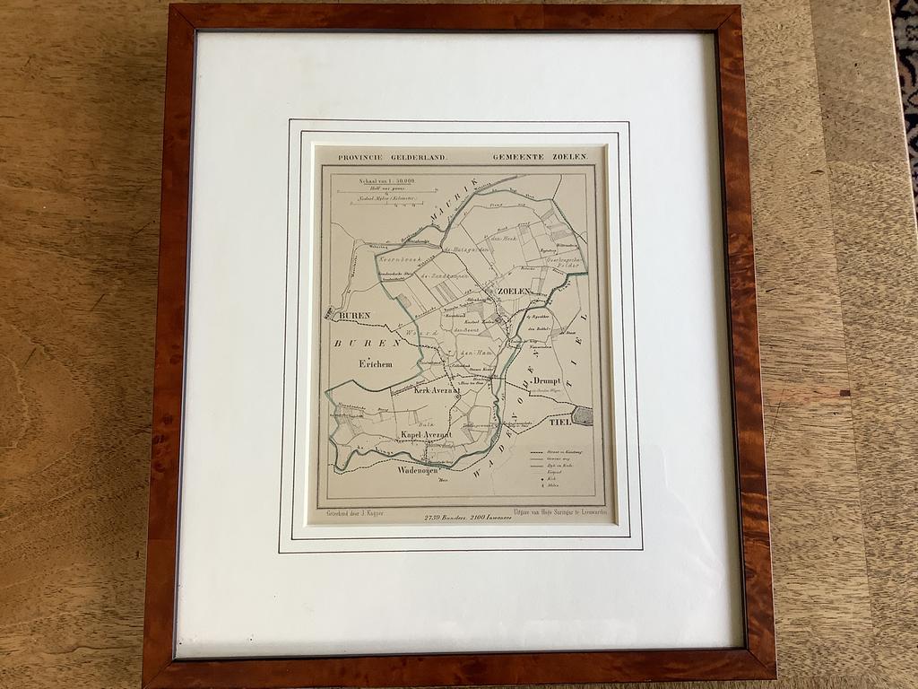 LITHO  GEMEENTE  ZOELEN.-  SURINGAR., Ophalen of Verzenden