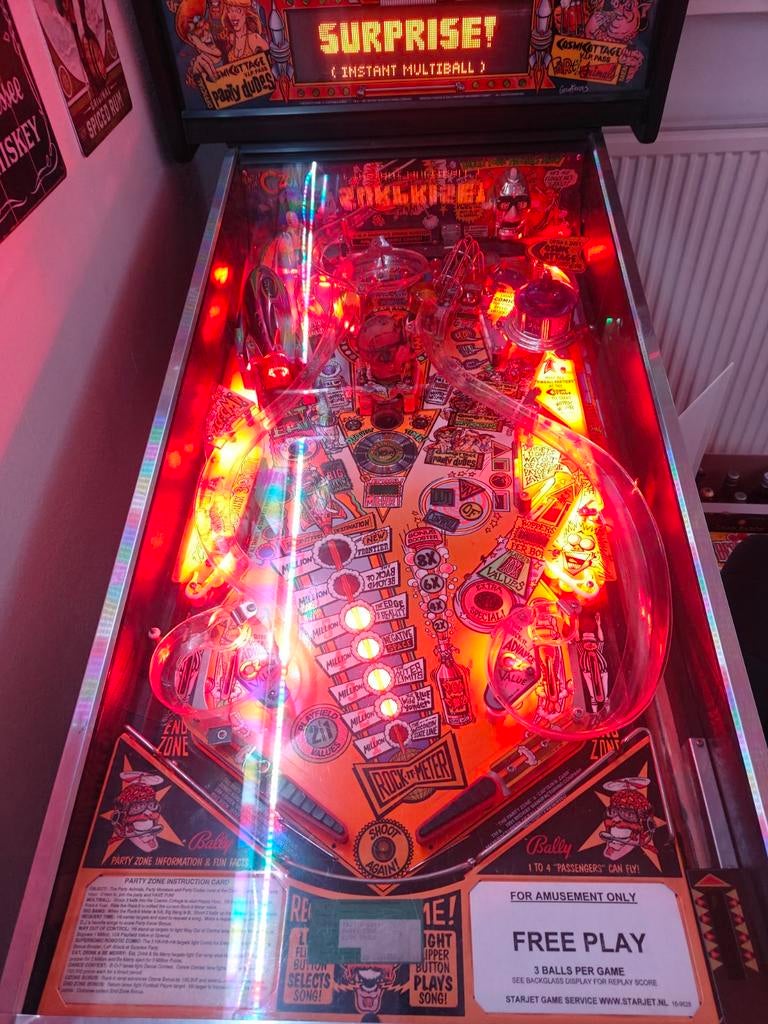 Part zone Flipper pinball, Ophalen, Flipperkast
