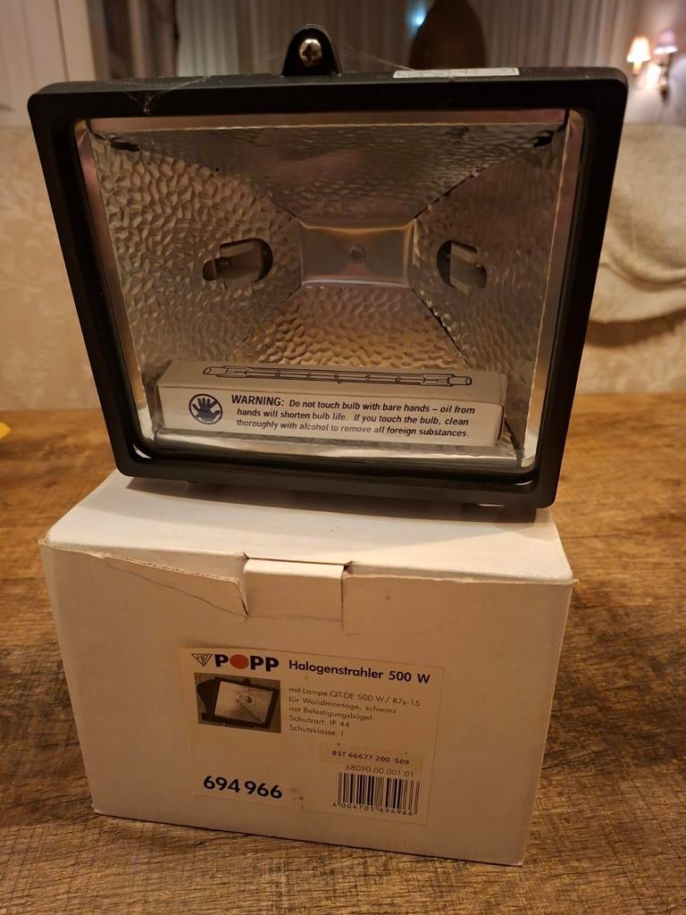 Halogeen spotlight 500W, Ophalen of Verzenden