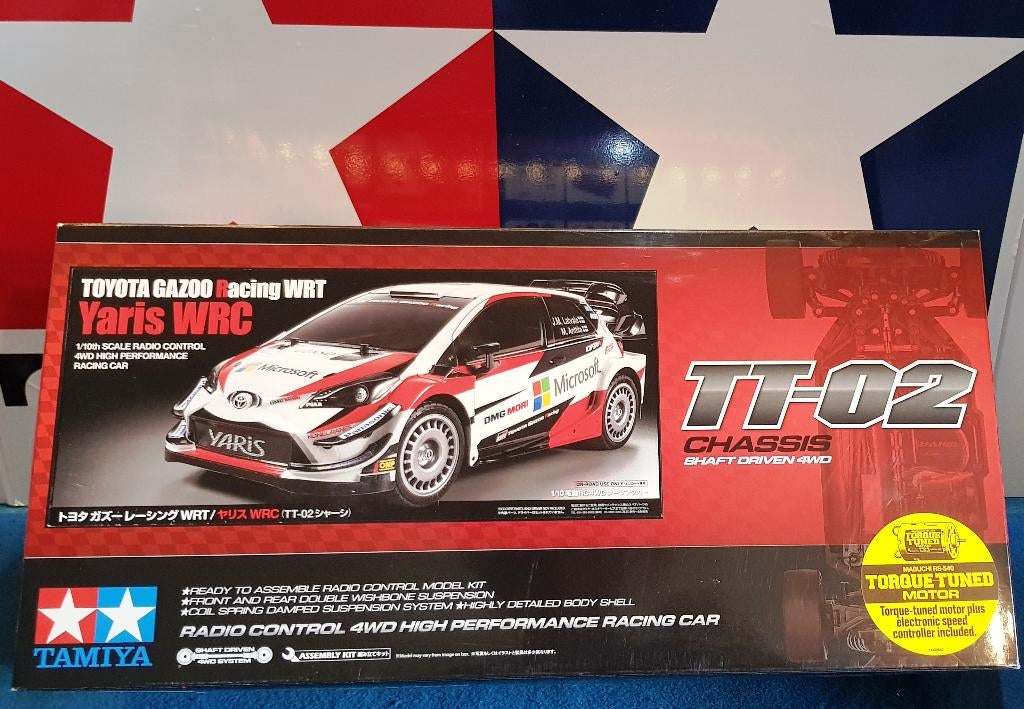 Tamiya Toyota GAZOO Racing WRT Yaris WRC TT-02 #58659 Nieuw, Hobby en Vrije tijd, Elektro, Verzenden, Nieuw, Schaal 1:10