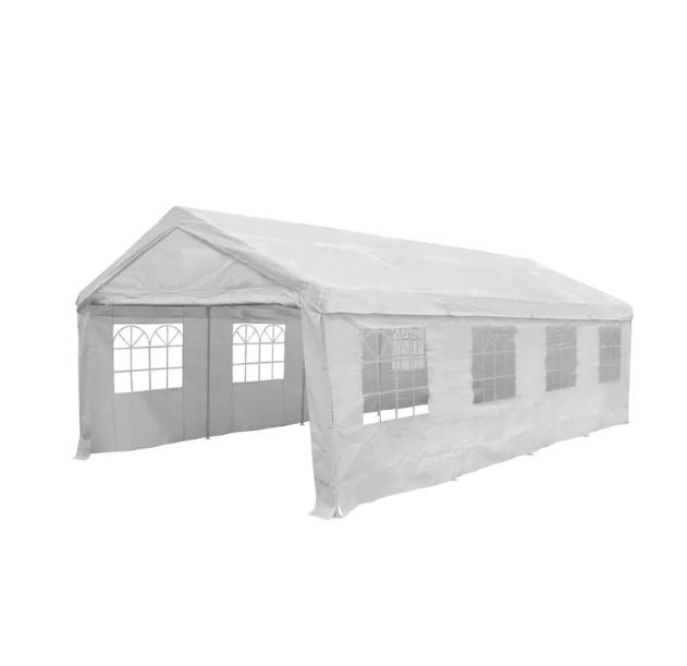 Stevige Partytent / paviljoen 4x8 meter, Ophalen, Gebruikt, Partytent, 4 tot 6 meter