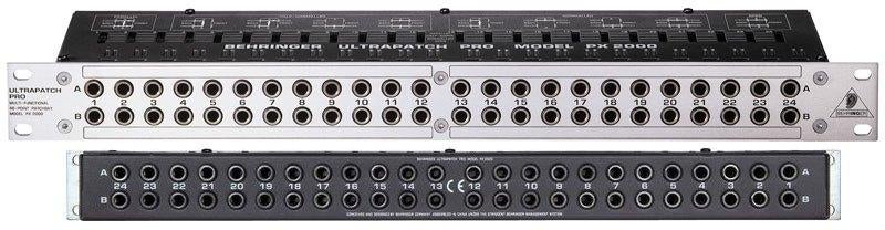Behringer Ultrapatch Pro PX2000 | Patchbay 48-point 1U Rack, Ophalen of Verzenden, Gebruikt, Audio