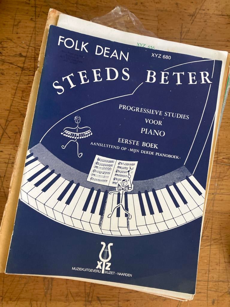 Folk Dean Steeds Beter - Progressieve studies voor piano, Muziek en Instrumenten, Bladmuziek, Gebruikt, Overige genres, Les of Cursus