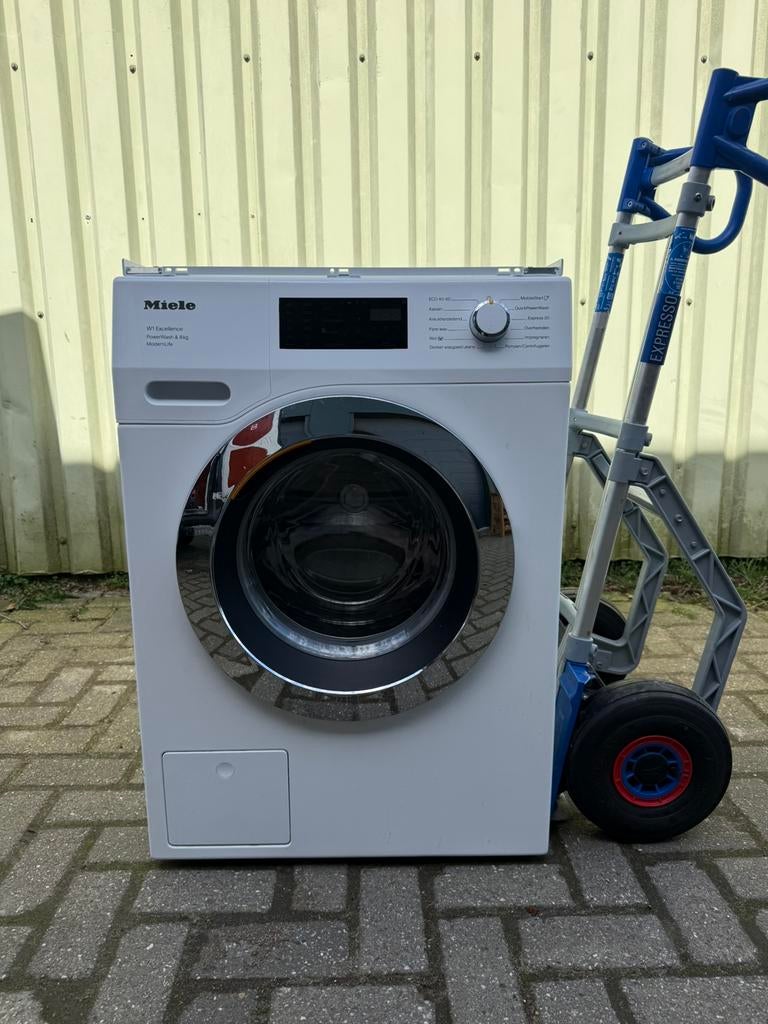 Miele W1 Excellence PowerWash & 8KG ModernLife - 1600 Toeren, Ophalen, 8 tot 10 kg, Voorlader, 85 tot 90 cm