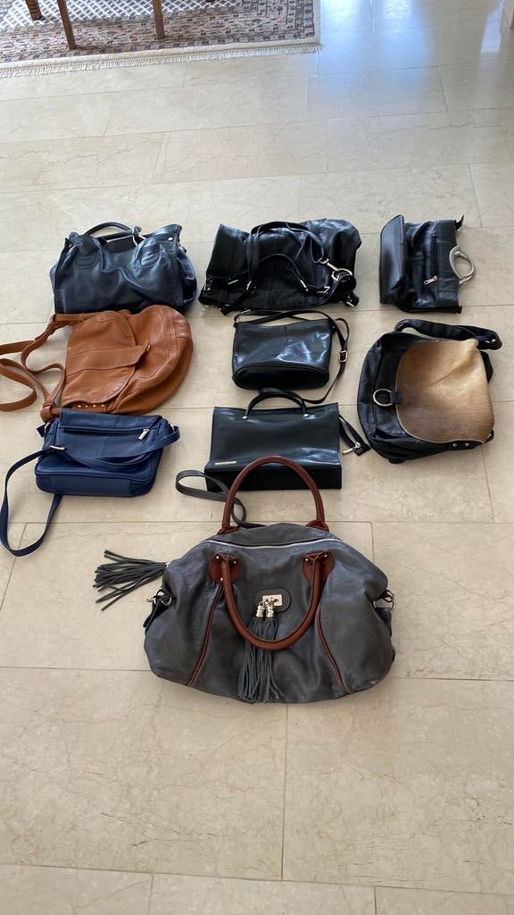 Lederen dames tassen, Ophalen of Verzenden, Zo goed als nieuw