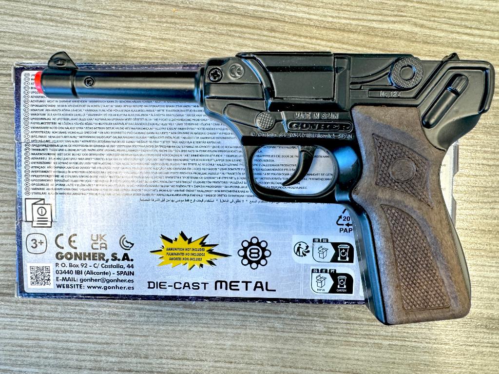 Metalen Speelgoed Luger P08 Pistool (Nieuw), Ophalen of Verzenden, Nieuw