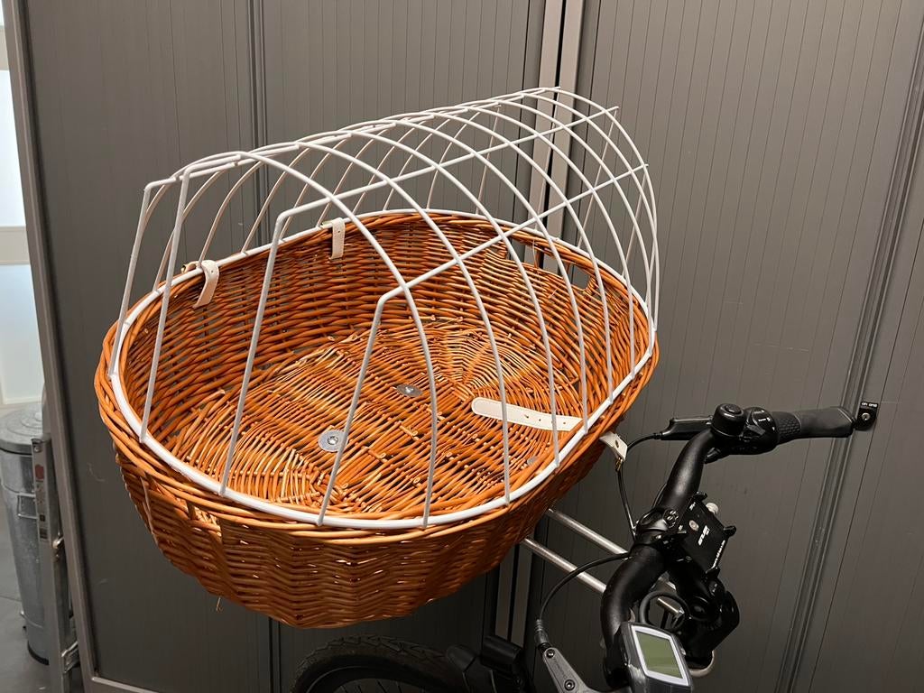 Honden mandje voor op fiets, demontabel, Fietsen en Brommers, Fietsaccessoires | Fietsmanden, Ophalen, Zo goed als nieuw