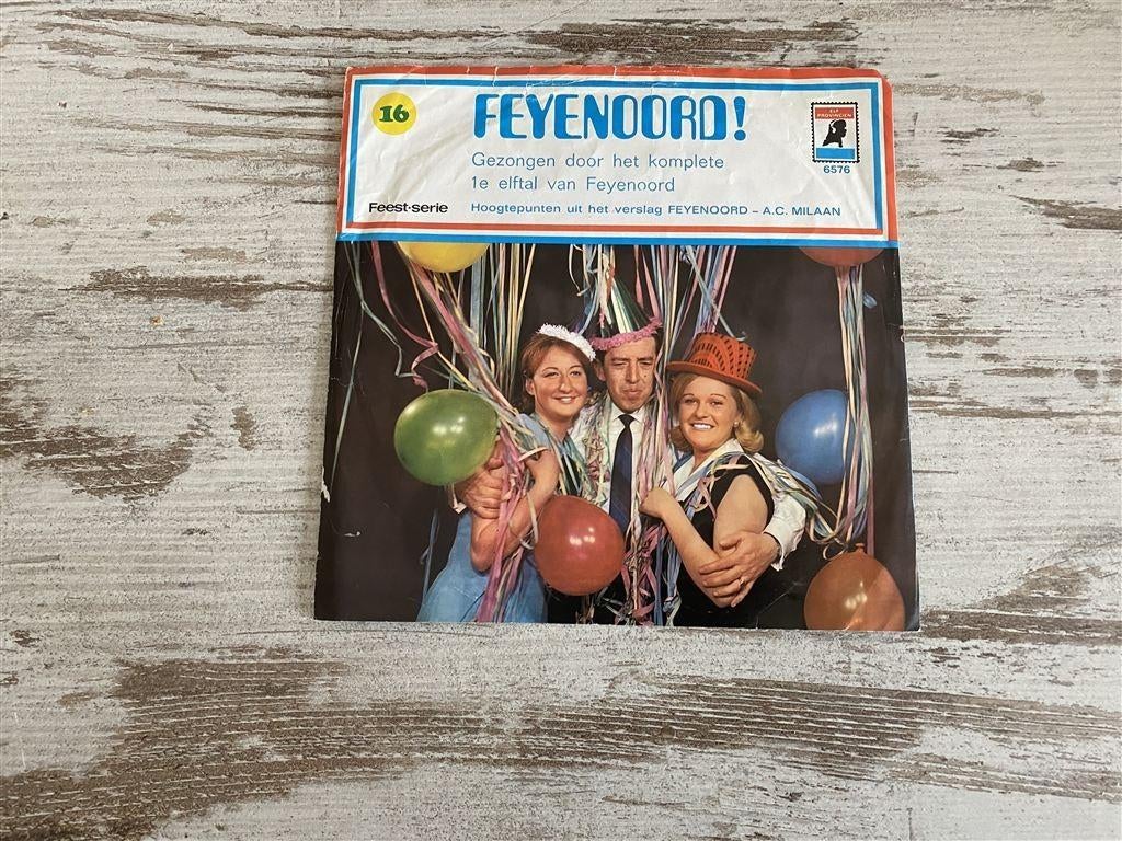 Feyenoord! - verslag feyenoord - ac milaan [1443], Cd's en Dvd's, Vinyl Singles, Verzenden, Zo goed als nieuw