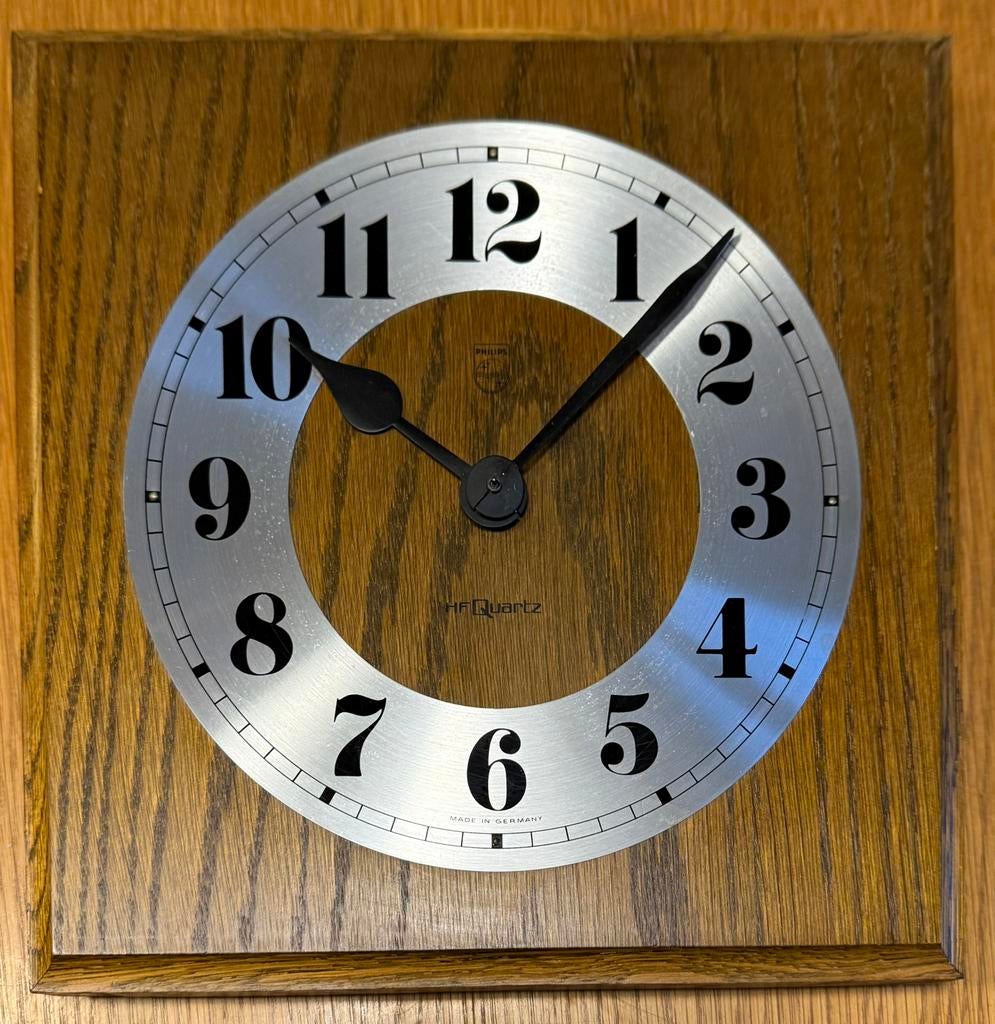 Vintage Philips HR5581 wandklok - midcentury 60s 70s design, Ophalen of Verzenden