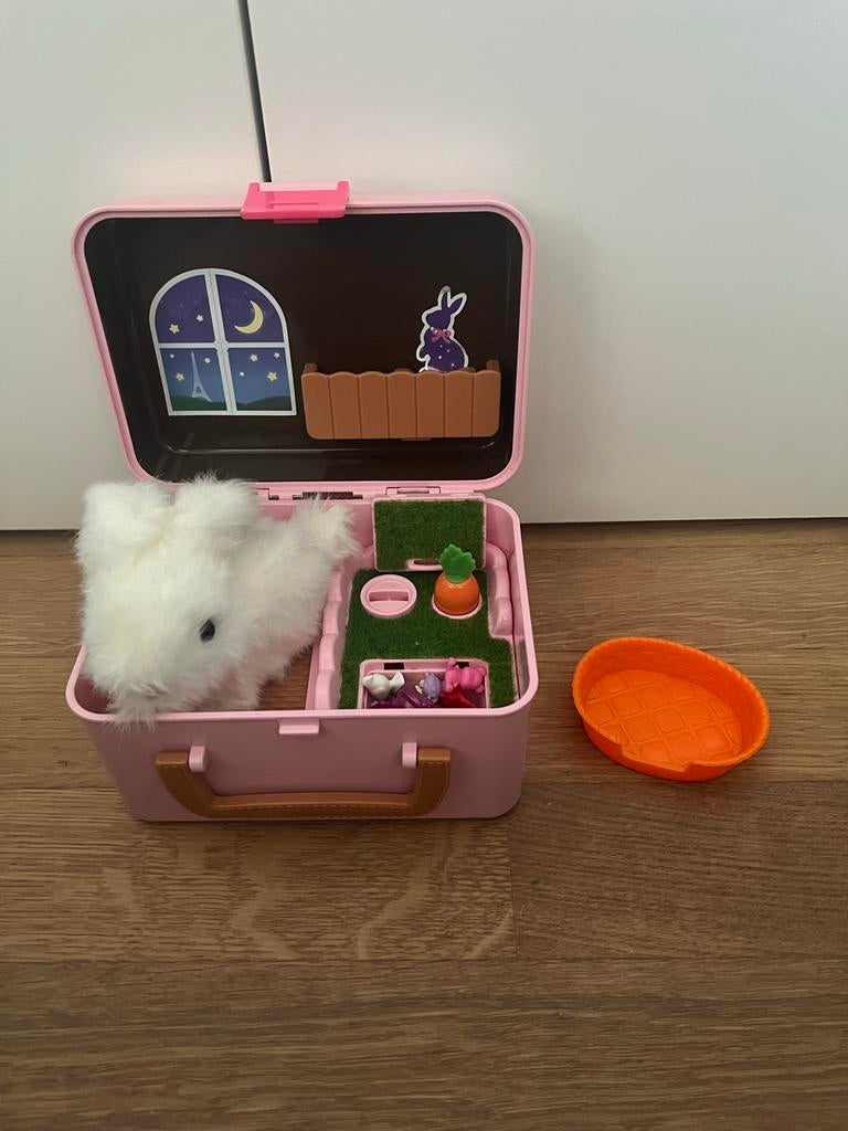 Konijn met geluid en minifiguurtjes in doosje, Ophalen, Gebruikt, Jongen of Meisje