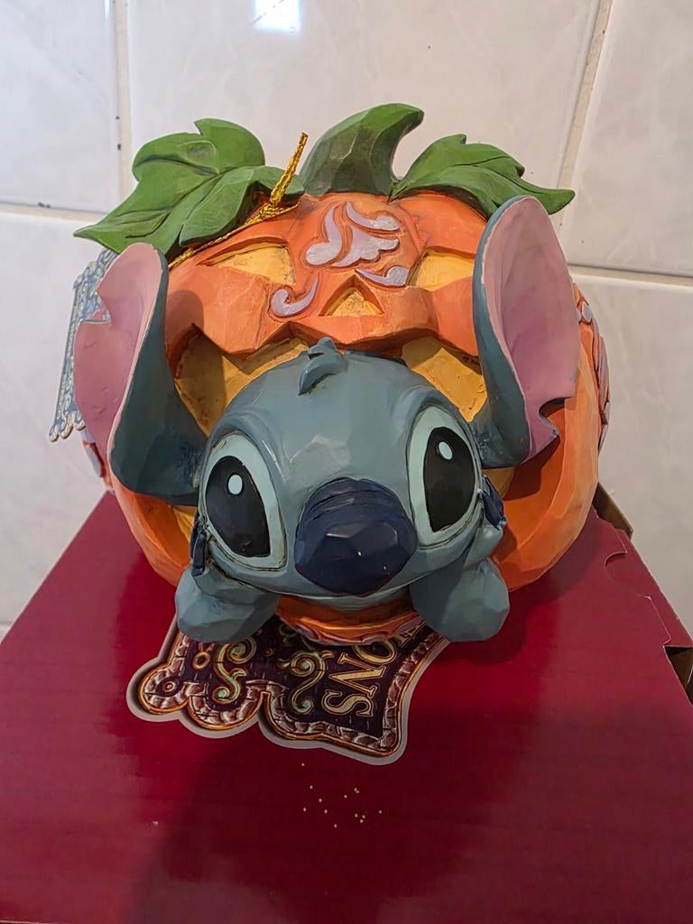 Disney Traditions Stitch o' Lantern beeldje, Verzamelen, Disney, Ophalen of Verzenden