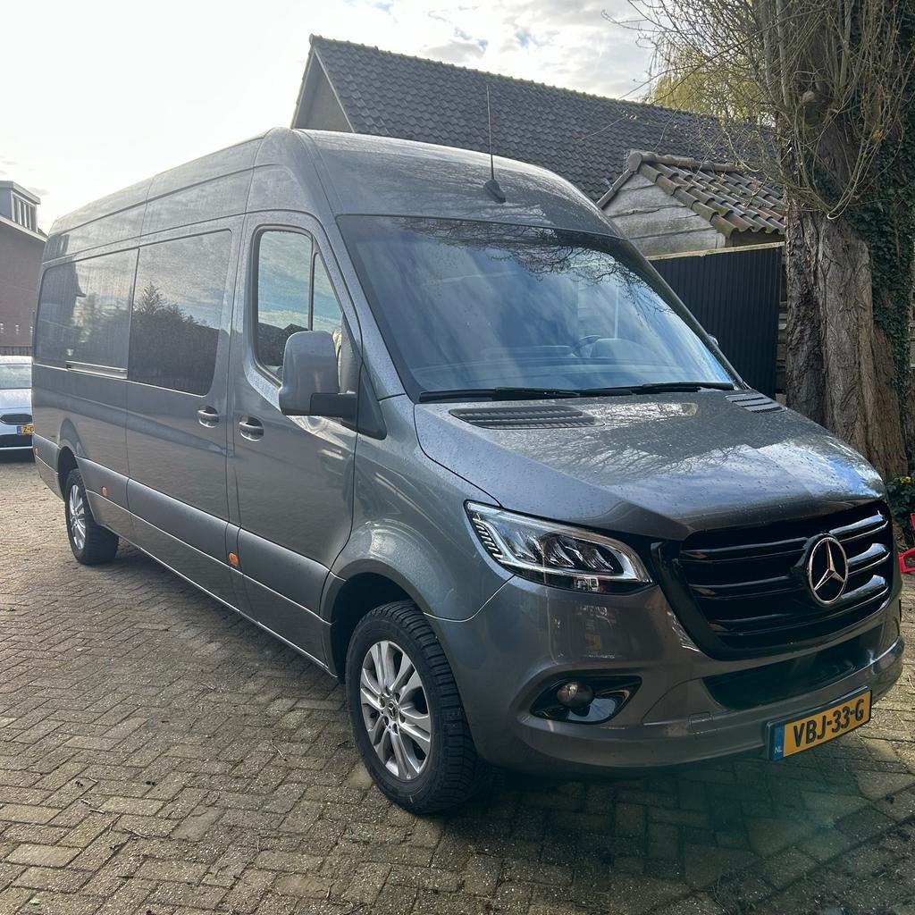 Mercedes-Benz Sprinter 319 CDI v6 dubbele cabine, Auto's, Bestelauto's, Automaat, Achterwielaandrijving, USB, 190 pk
