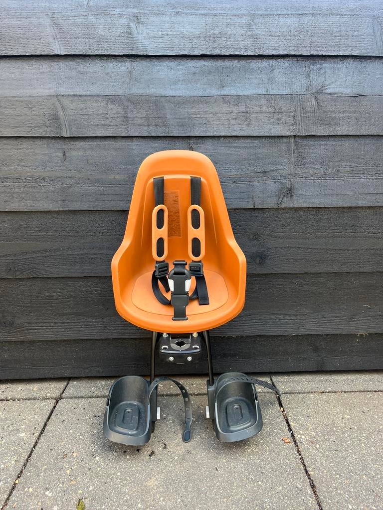 Bobike One Mini Fietsstoeltje Voor - Choc Brown, Fietsen en Brommers, Voetsteuntjes, 0 t/m 18 kg, Voorzitje, Ophalen of Verzenden