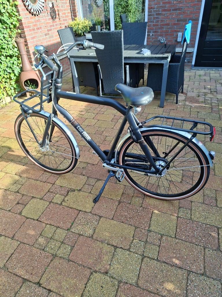 Herenfiets, Gebruikt, Versnellingen, Schijfrem, 65 cm of meer