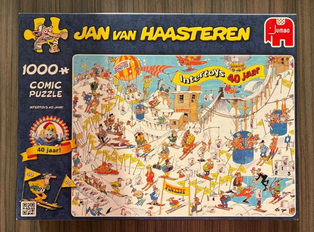 Jan van Haasteren - Intertoys 40 jaar - 1000 stukjes, Ophalen of Verzenden, 500 t/m 1500 stukjes, Zo goed als nieuw