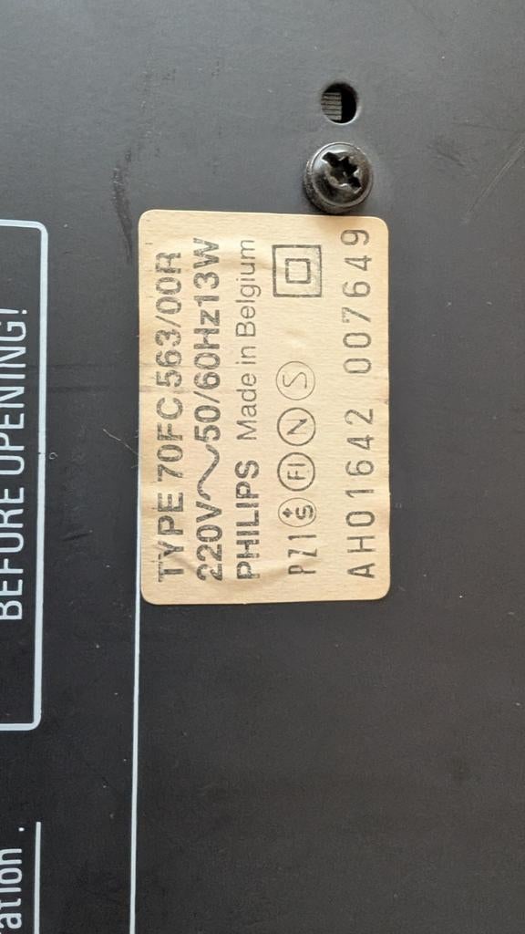 Philips dubbele cassettedeck 70FC563/00R, Ophalen, Philips, Tape counter