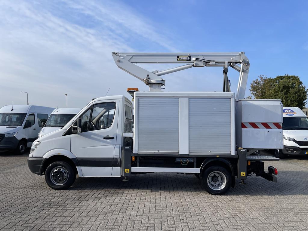 Mercedes-Benz Sprinter 513 2.2 CDI DL met Custers hoogewerke, Auto's, Bestelauto's, Euro 5, Huisgarantie, 4 cilinders, Met garantie (alle)