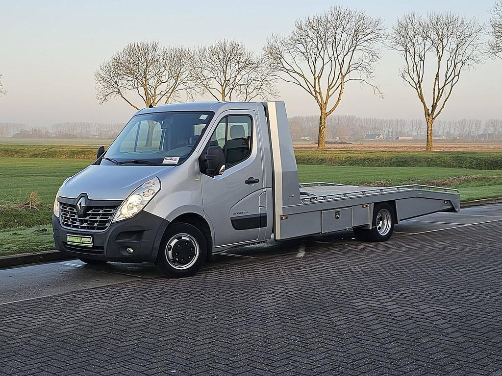 RENAULT MASTER 2.3 oprijwagen tijhof ac, Auto's, Bestelauto's, Euro 5, Gebruikt, Renault, 163 pk