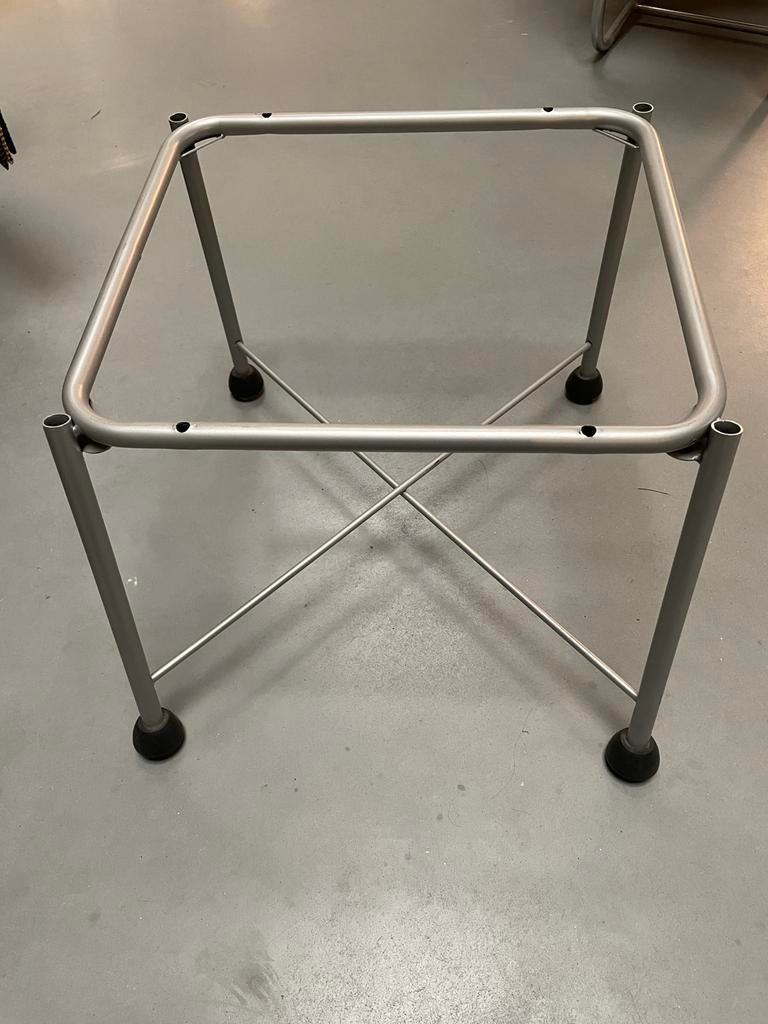 6 onderstellen Montis Chaplin, Huis en Inrichting, Stoelen, Gebruikt, Metaal, Grijs, Ophalen