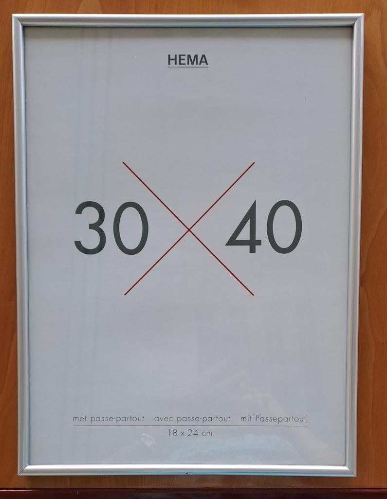 Fotolijst 30 x 40 || 4 stuks, ook los te koop. Nieuw!, -, Nieuw, Ophalen of Verzenden, Hema