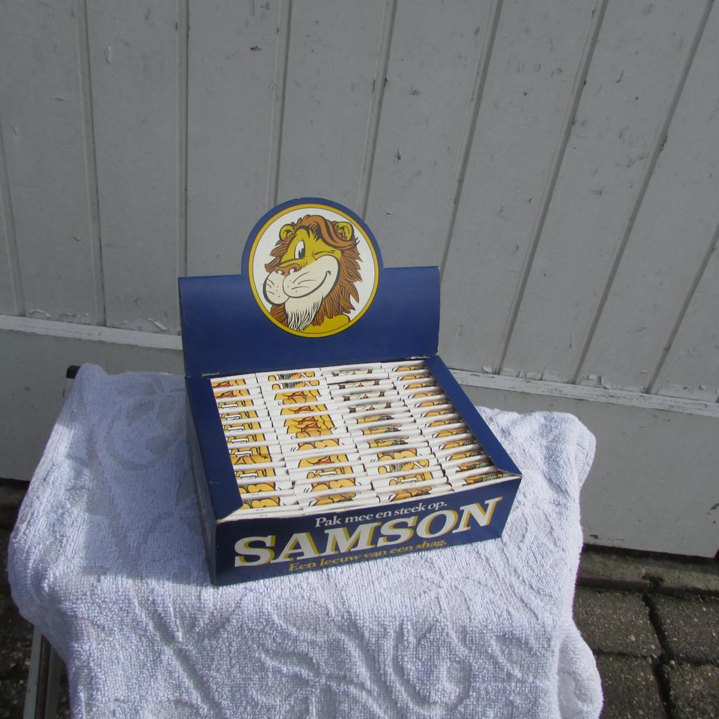 Doos vol Samson Lucifers  nieuw, Ophalen of Verzenden, Nieuw, Luciferdoosjes of -merken