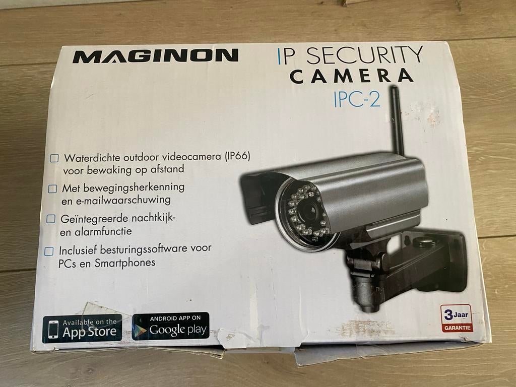 MAGINON IP SECURITY CAMERA IPC-2, Audio, Tv en Foto, Videobewaking, Nieuw, Buitencamera, Ophalen