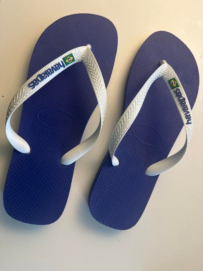 Havaianas Brasil Logo slippers blauw, Ophalen of Verzenden, Nieuw, Blauw