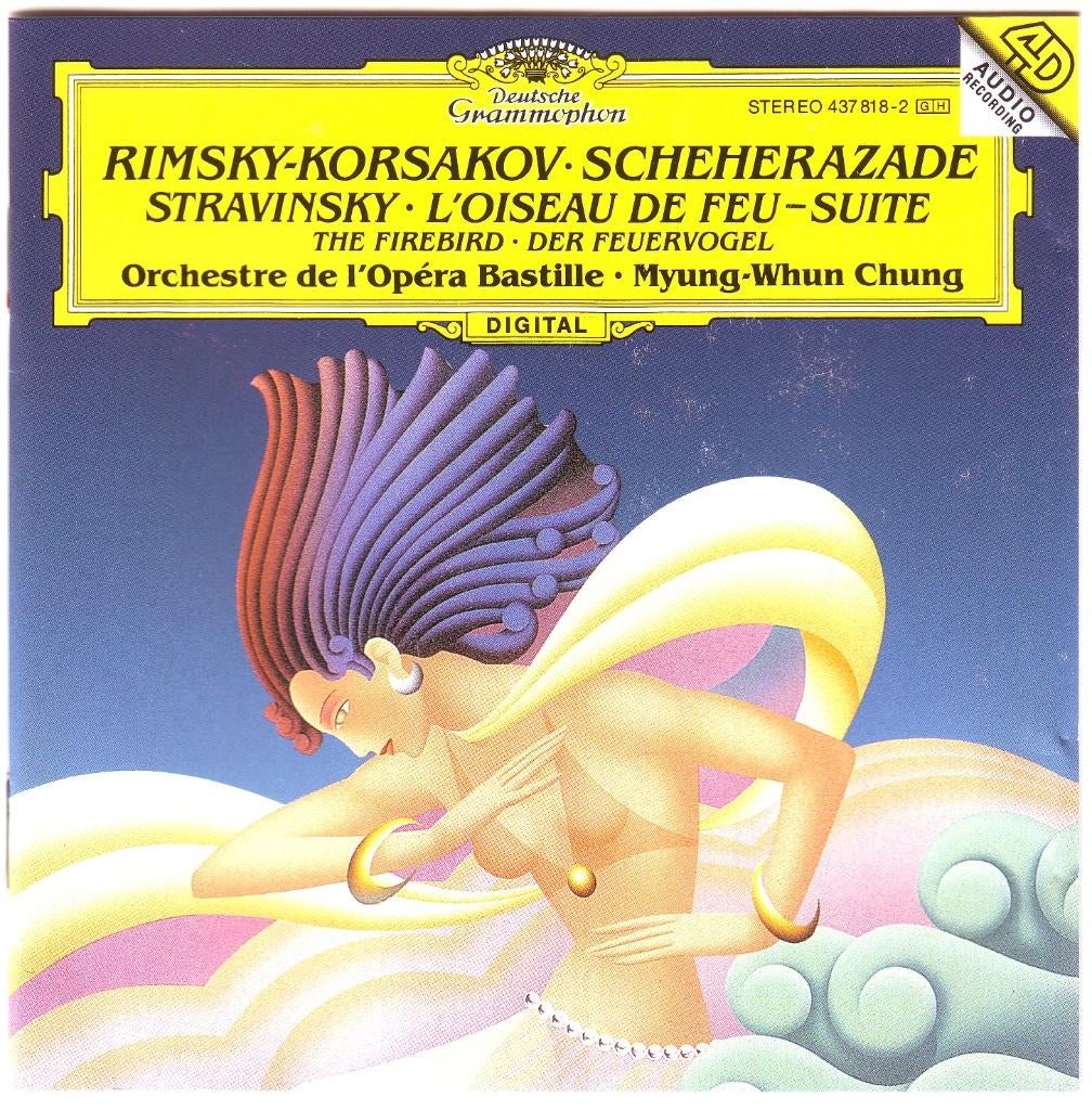 Rimski-Korsakov Scheherazade en Stravinski Vuurvogel, Ophalen of Verzenden, Romantiek, Zo goed als nieuw, Orkest of Ballet