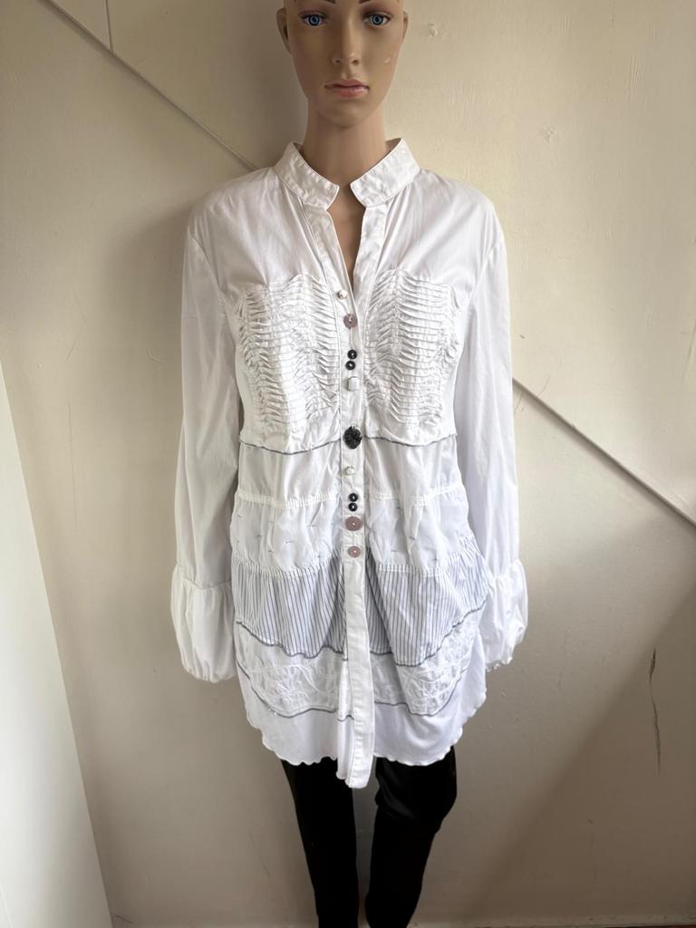 Elly by Elisa Cavaletti blouse tuniek wit maat L, Ophalen of Verzenden, Zo goed als nieuw, Maat 42/44 (L), Wit