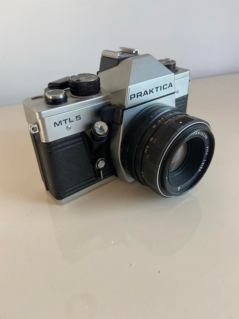 Praktica MTL 5 Spiegelreflexcamera met Pentacon lens, Audio, Tv en Foto, Fotocamera's Analoog, Gebruikt, Spiegelreflex, Overige Merken