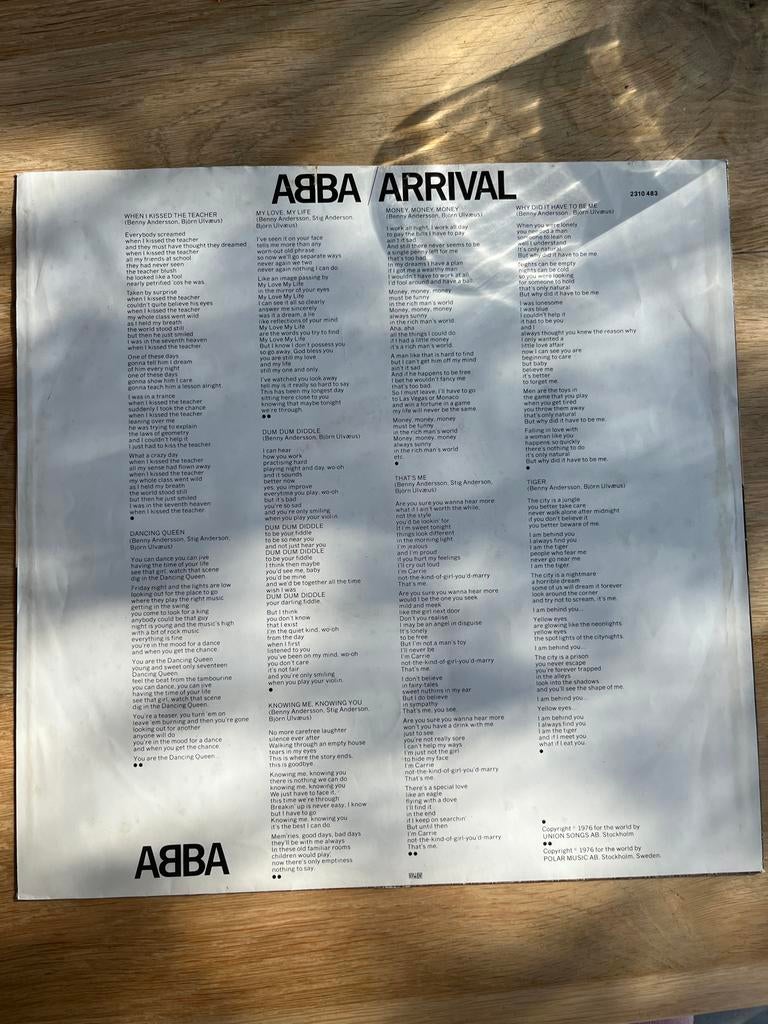 ABBA - Arrival Langspeelplaat (LP), Cd's en Dvd's, Vinyl | Pop, Ophalen of Verzenden, Gebruikt, 12 inch