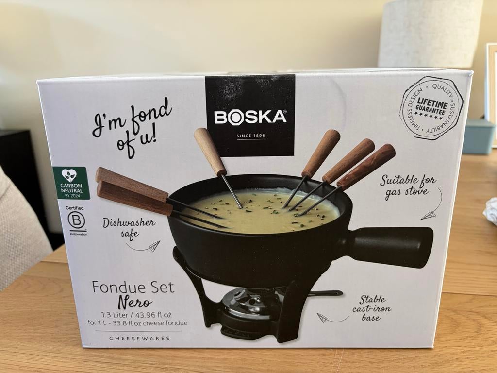 Boska Fondue Set Nero - Nieuw in doos, Ophalen, Nieuw, Minder dan 4 personen