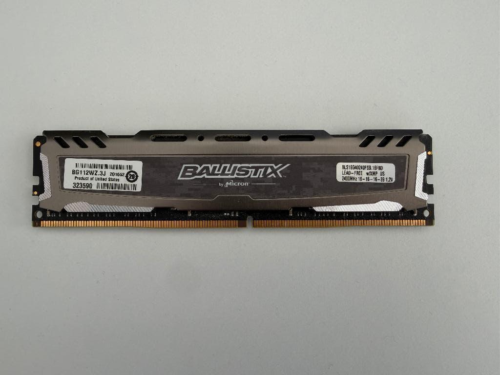 Crucial Ballistix 1x16GB RAM, Computers en Software, RAM geheugen, Ophalen, Gebruikt, DDR4, Desktop