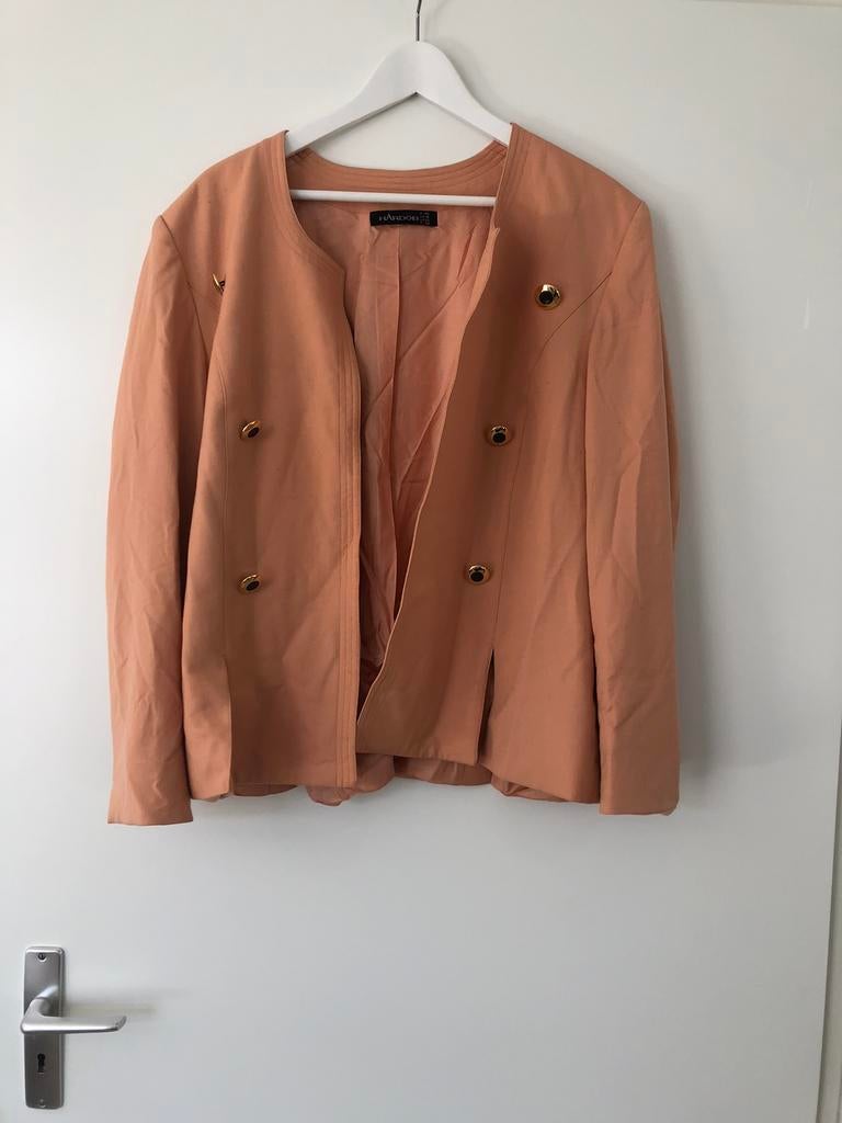 Wollen jasje, Kleding | Dames, Maat 46/48 (XL) of groter, Oranje, Ophalen of Verzenden, Jasje