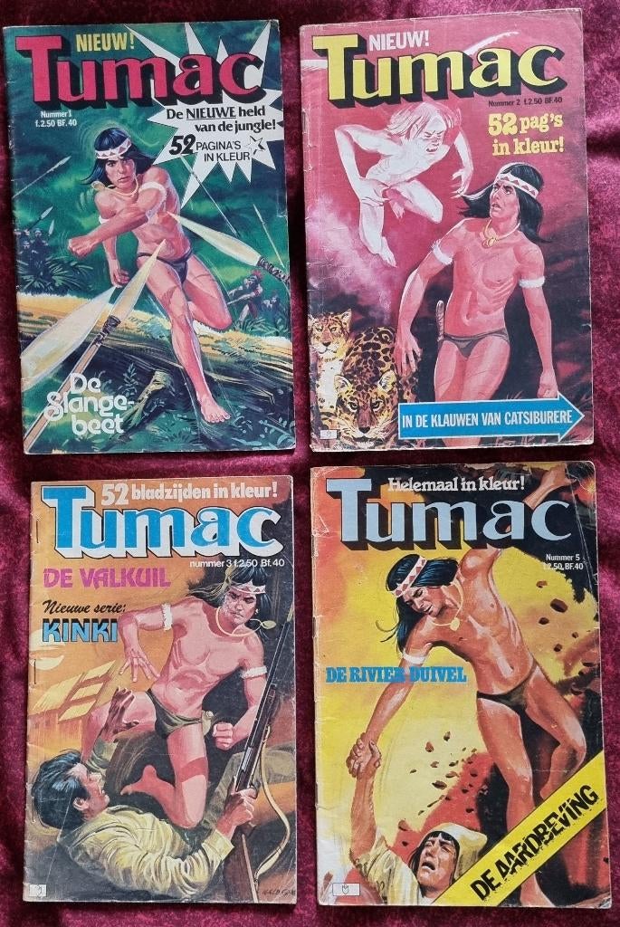 TUMAC comic | nr. 1, 2, 3, 5 | Classics Lektuur (1979), Boeken, Gelezen, Europa, Ophalen of Verzenden, Meerdere comics