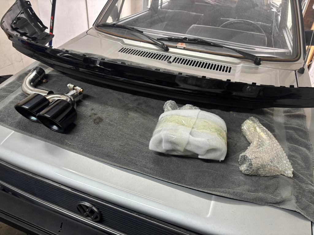 Audi q5 diffuser 2017 t/m 2022 met sierstukken, Nieuw, Achter, Bumper, Audi