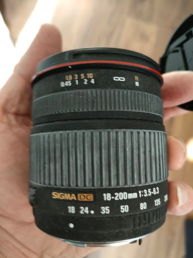 Sigma 18-200 mm lens, Ophalen, Telelens