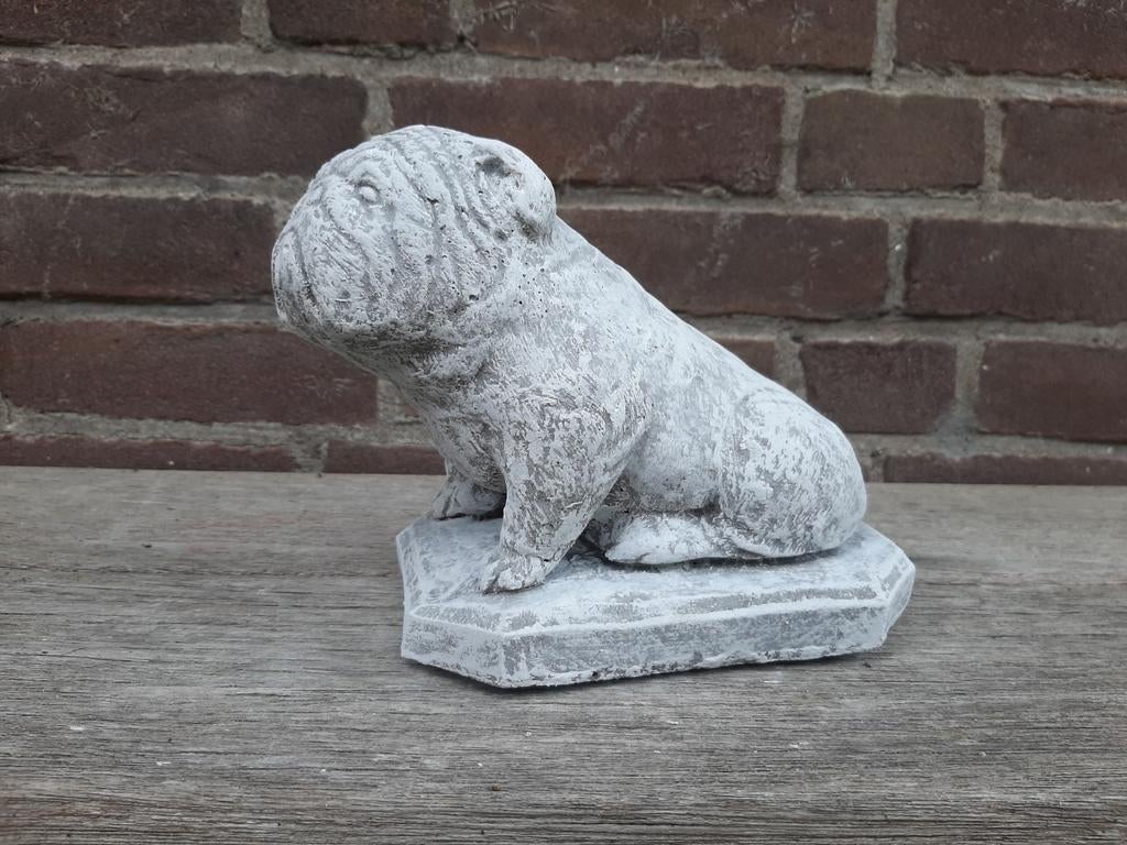 Hond betonnen beeld tuinbeeld beton, Ophalen of Verzenden