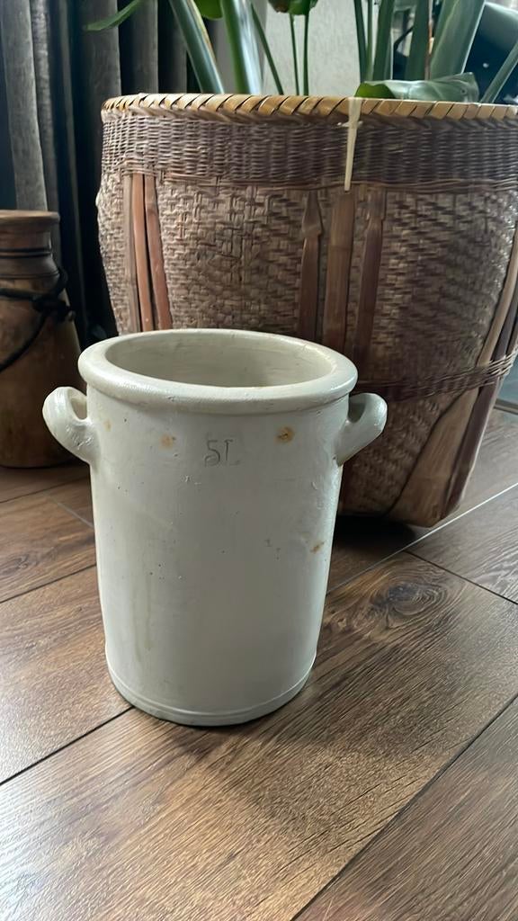 Brocante gres pot 5 liter, Antiek en Kunst, Ophalen
