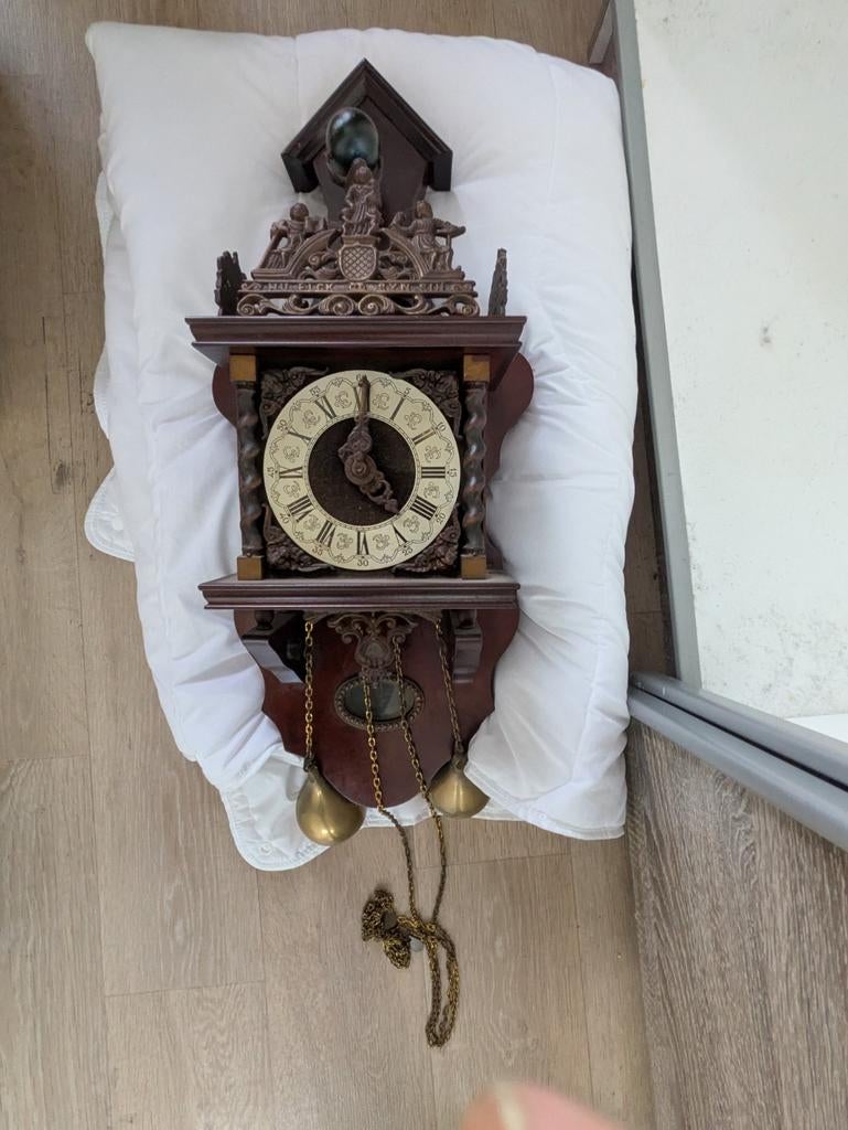 Antieke klok Franz Hermle, zie foto's., Ophalen