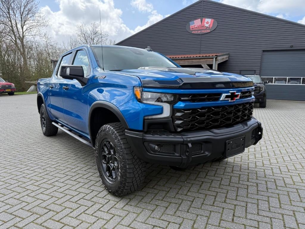 Chevrolet Silverado ZR2 Bison 6.2L V8 pick-up bedrijfswagen, Automaat, Blauw, Leder, Vierwielaandrijving